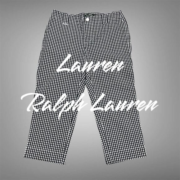Lauren Ralph Lauren Active Black and White Check Pants Size M - Picture 1 of 14